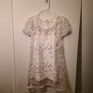 Floral Dress Two Piece